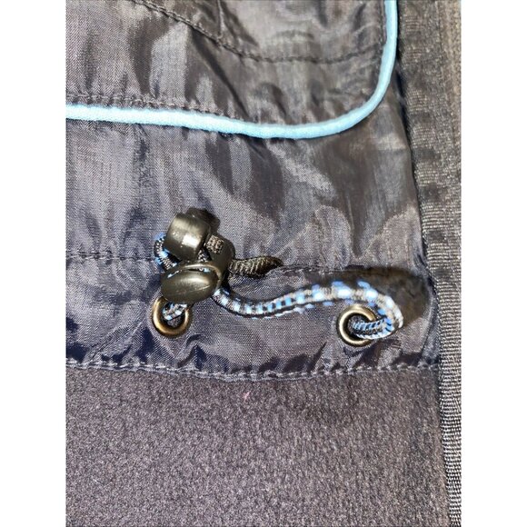 Lands End Women’s Blue Fleece Full Zip Jacket Drawstring with Hood Size XL 18-20 - Picture 8 of 12